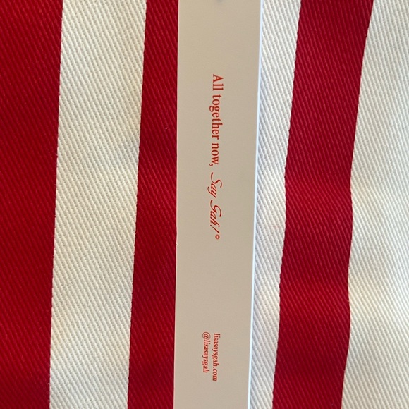 Lisa Says Gah striped canvas tote - Picture 3 of 4